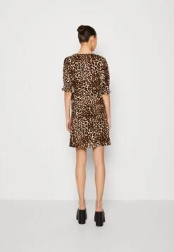 Pieces Pctala Wrap Dress - Jurk - Tan -Pieces d94342ba974e4037b1acd10ea3d9b6c9