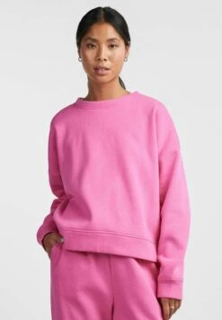 Pieces Pcchilli Ls Noos Bc - Sweater - Shocking Pink