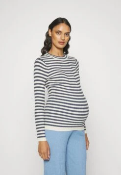 Pieces Maternity Pmcrista- Trui - Ombre Blue/With Birch