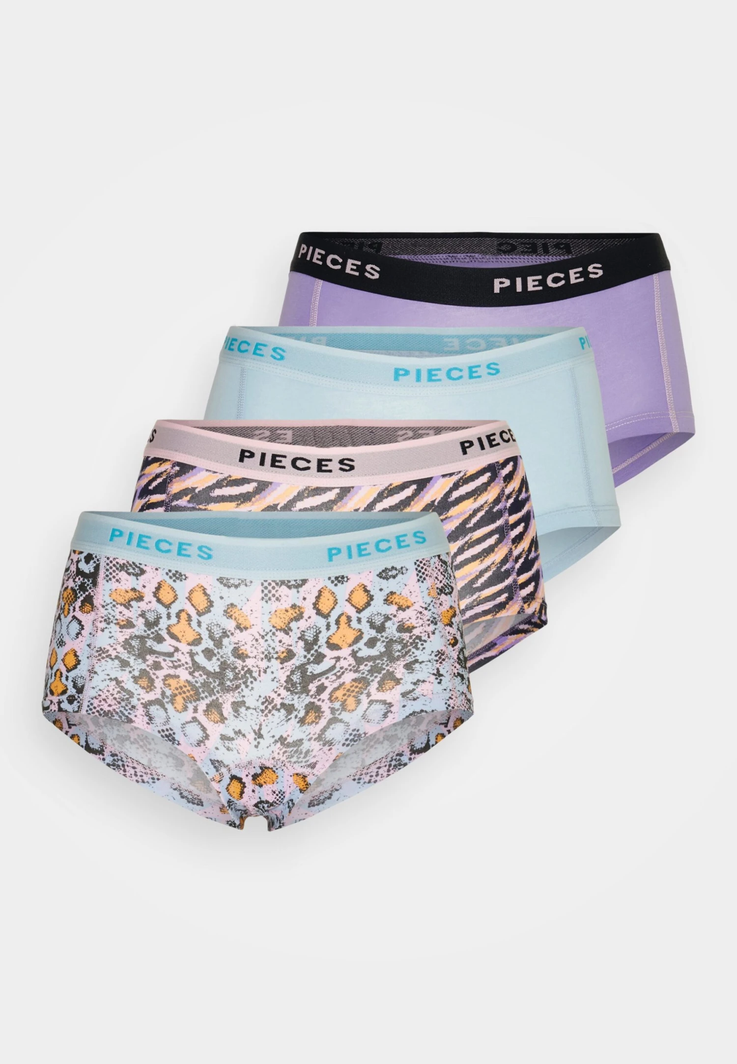 Pieces Pclogo Lady Graphic Animal 4-Pack Bc - Slip - Airy Blue/4-Pack 8 Pieces Pclogo Lady Graphic Animal 4-Pack Bc - Slip - Airy Blue/4-Pack - Afbeelding 6