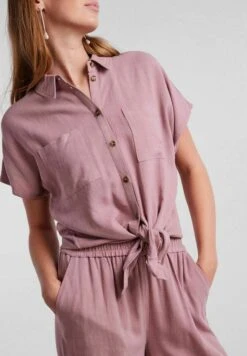 Pieces Pcvinsty Ss Linen Tie Noos - Overhemdblouse - Woodrose -Pieces de8632565d72410ea8149c7a57dfa6a2