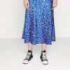 Pieces Pckate Midi Skirt - A-Lijn Rok - Mazarine Blue