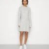 Pieces Pcellen O-Neck Dress - Gebreide Jurk - Light Grey -Pieces df4292fb7d9e484aa8632e3f3785819a
