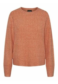 Pieces Pcnova Ls O-Neck Kac Pwp - Trui - Nectarine
