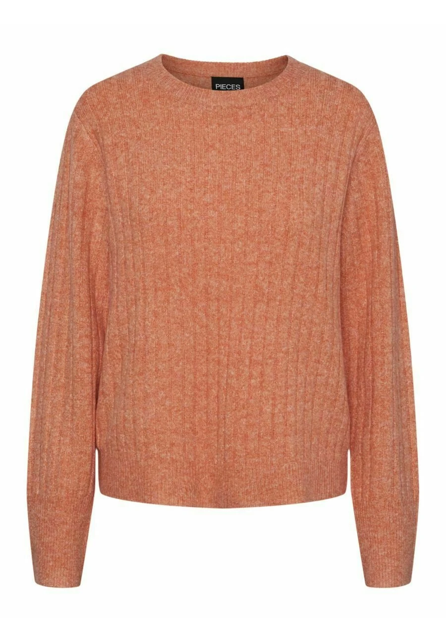 Pieces Pcnova Ls O-Neck Kac Pwp - Trui - Nectarine 3 Pieces Pcnova Ls O-Neck Kac Pwp - Trui - Nectarine