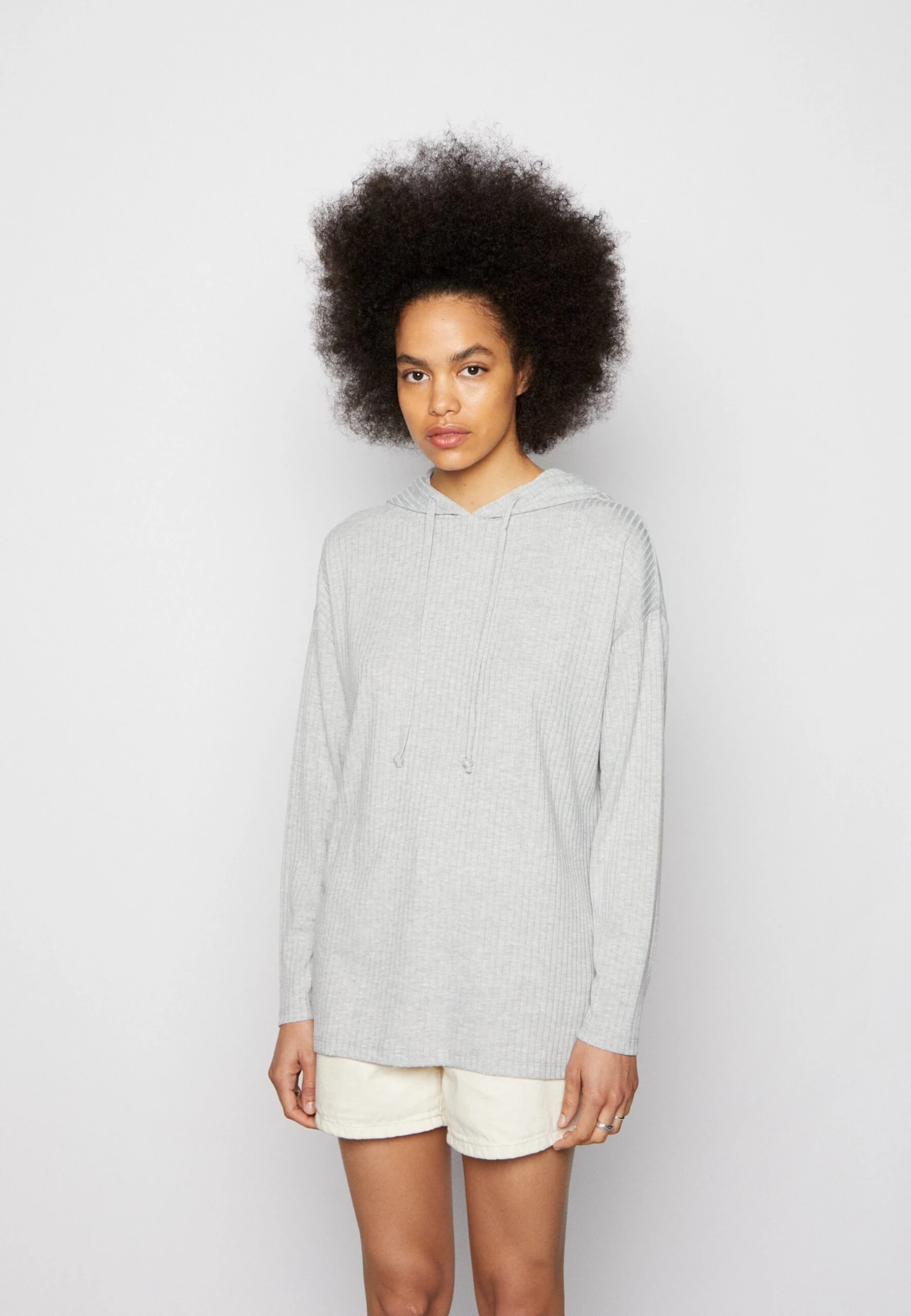 Pieces Pcmolly- Hoodie - Light Grey 3 Pieces Pcmolly- Hoodie - Light Grey