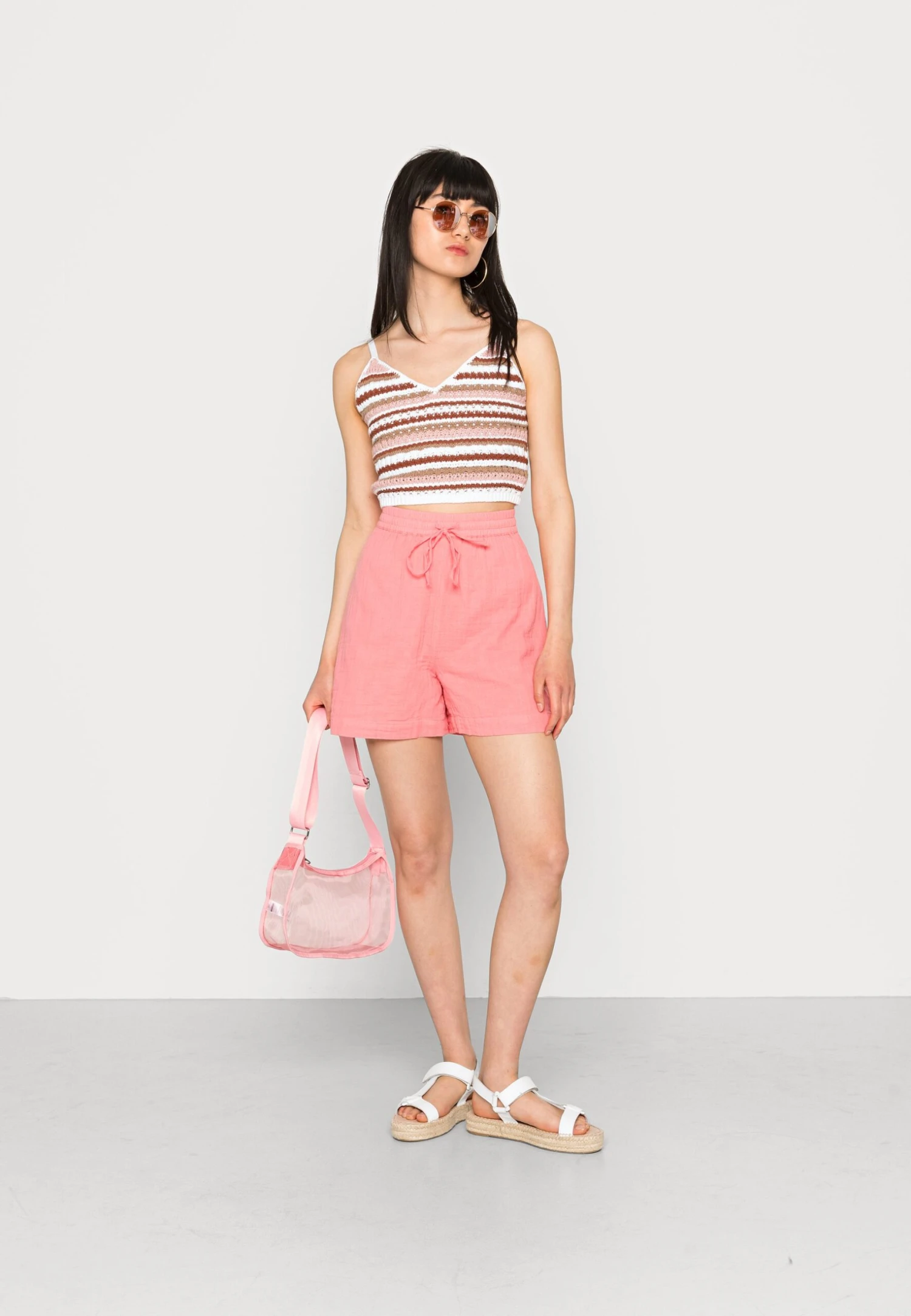 Pieces Tina Hw Bc Sww - Shorts - Strawberry Pink 4 Pieces Tina Hw Bc Sww - Shorts - Strawberry Pink - Afbeelding 2