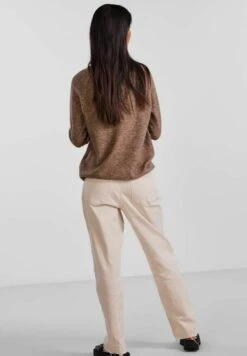 Pieces Pcjulianals- Trui - Fossil -Pieces e38ed819047947fdb1ed8fe8f3cadd45