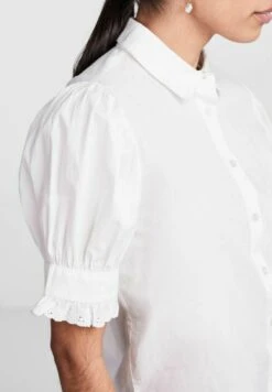 Pieces Mit Puffärmeln Pclala - Overhemdblouse - Cloud Dancer -Pieces e3a5624c3cee4ceca170e452ed644111