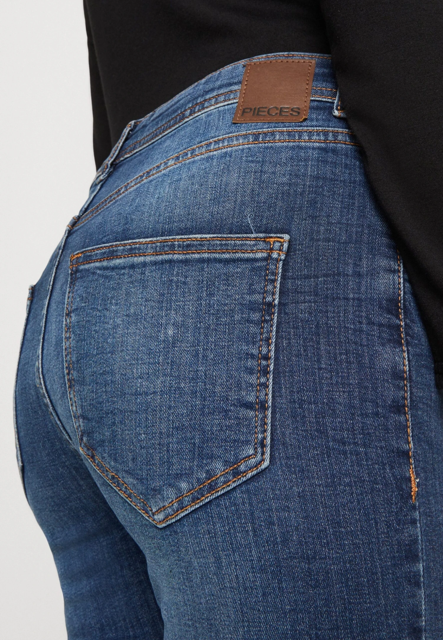 Pieces Pckate High Waist - Jeans Skinny Fit - Medium Blue Denim 8 Pieces Pckate High Waist - Jeans Skinny Fit - Medium Blue Denim - Afbeelding 6