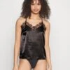 Pieces Pclua Singlet - Pyjamashirt - Black/Lace Insert -Pieces ee8ddee02b924fd4b79b975b1f1c3ad1