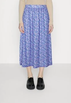 Pieces Pcgweno Midi Skirt - A-Lijn Rok - Granada Sky/Vista Blue