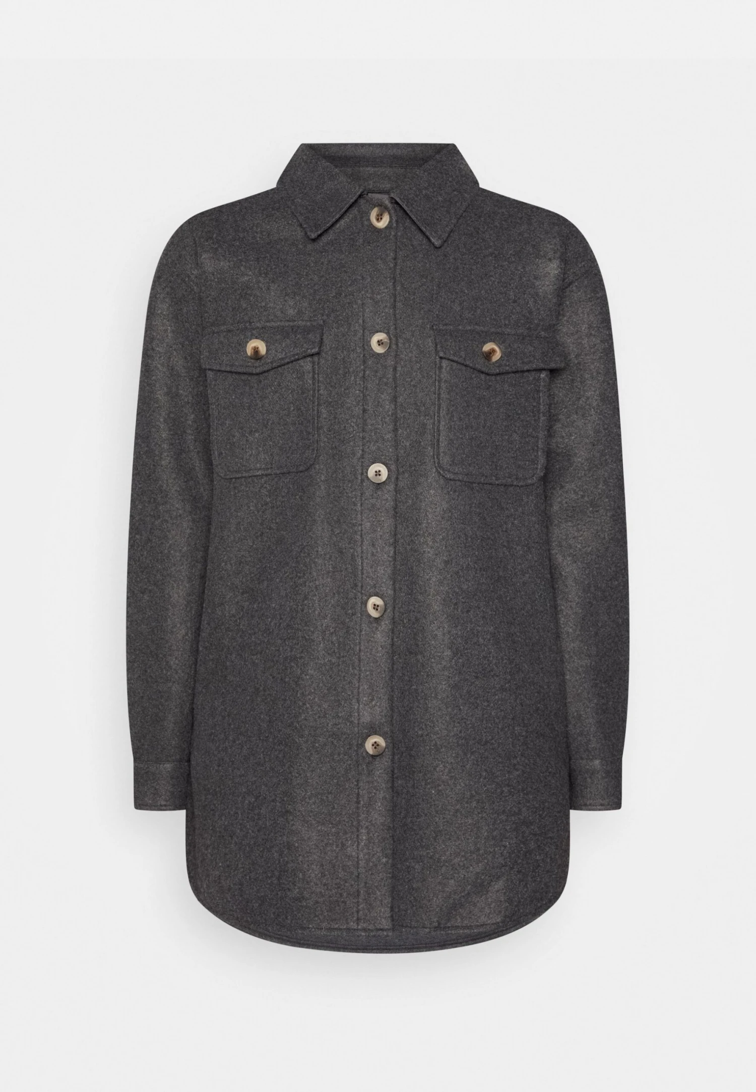 Pieces Pcjudy Shacket- Halflange Jas - Dark Grey 7 Pieces Pcjudy Shacket- Halflange Jas - Dark Grey - Afbeelding 5