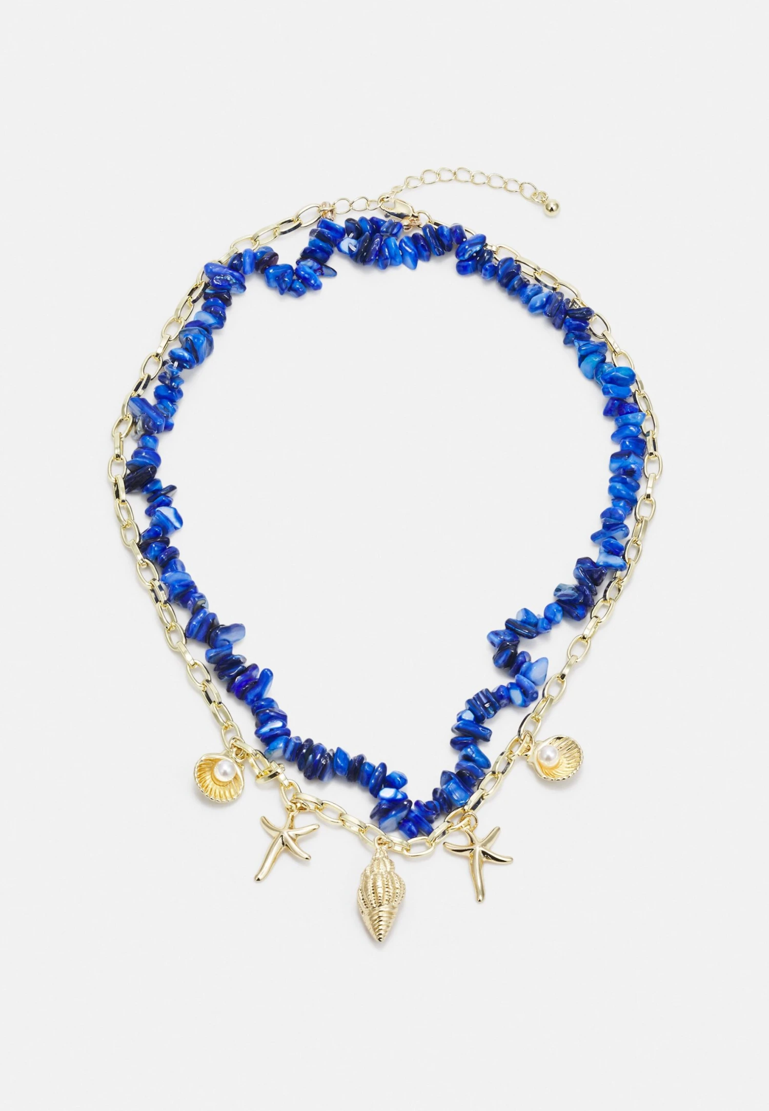 Pieces Pcjassi Combi Necklace - Ketting - Gold Colour/Kentucky Blue 3 Pieces Pcjassi Combi Necklace - Ketting - Gold Colour/Kentucky Blue