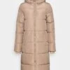 Pcbee New Long Puffer Jacket - Winterjas - Silver Mink -Pieces f69efd18da6843c98fba931f5def0037
