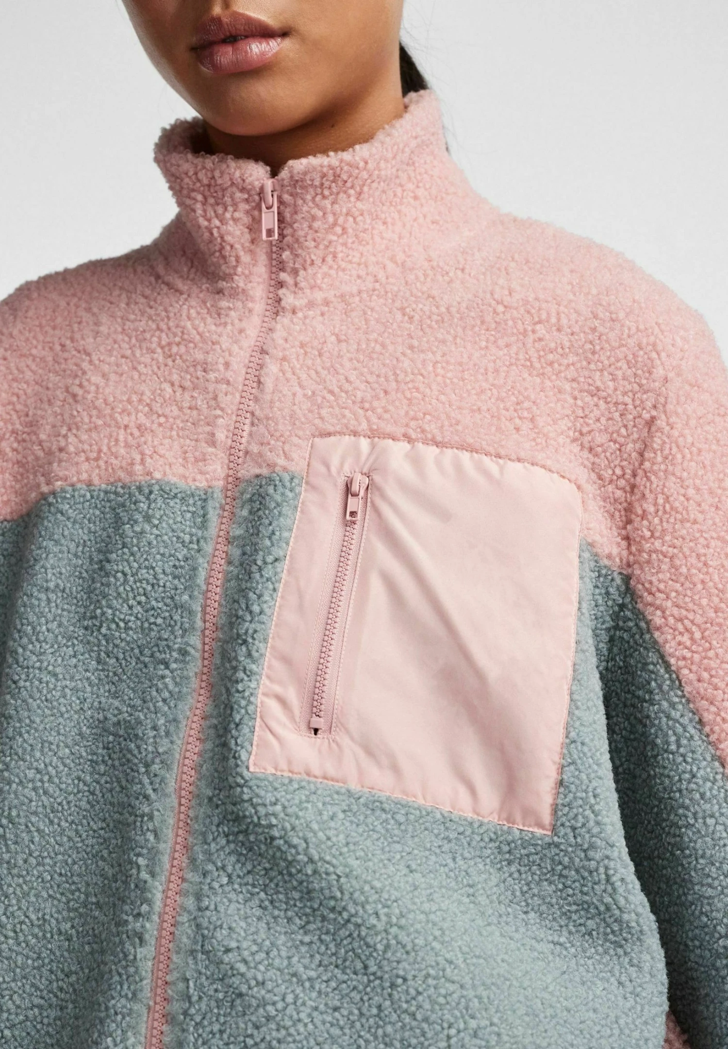 Pieces Teddy Pcdufla - Fleecejas - Silver Pink 6 Pieces Teddy Pcdufla - Fleecejas - Silver Pink - Afbeelding 4