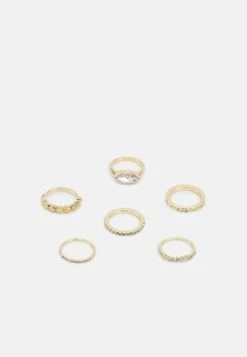 Pieces Pccigne 6 Pack- Ring - Gold-Colured