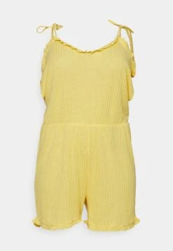 Pcbreeze Open Shoulder Playsuit - Jumpsuit - Pale Marigold -Pieces faa54d94ea81474491275897d8d4d3e1