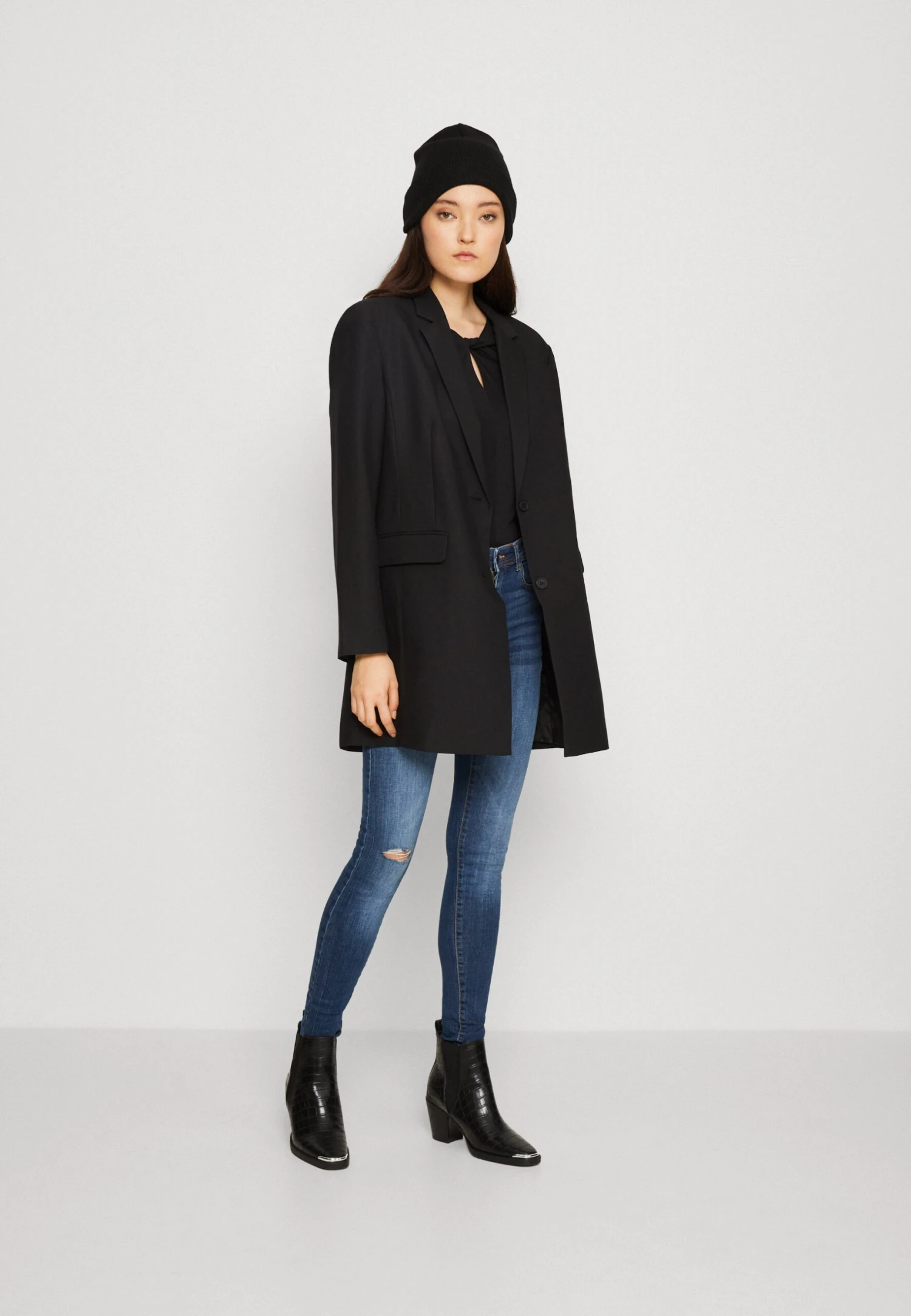 Pieces Pckate High Waist - Jeans Skinny Fit - Medium Blue Denim 4 Pieces Pckate High Waist - Jeans Skinny Fit - Medium Blue Denim - Afbeelding 2