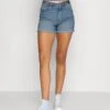 Jeansshort - Light Blue Denim